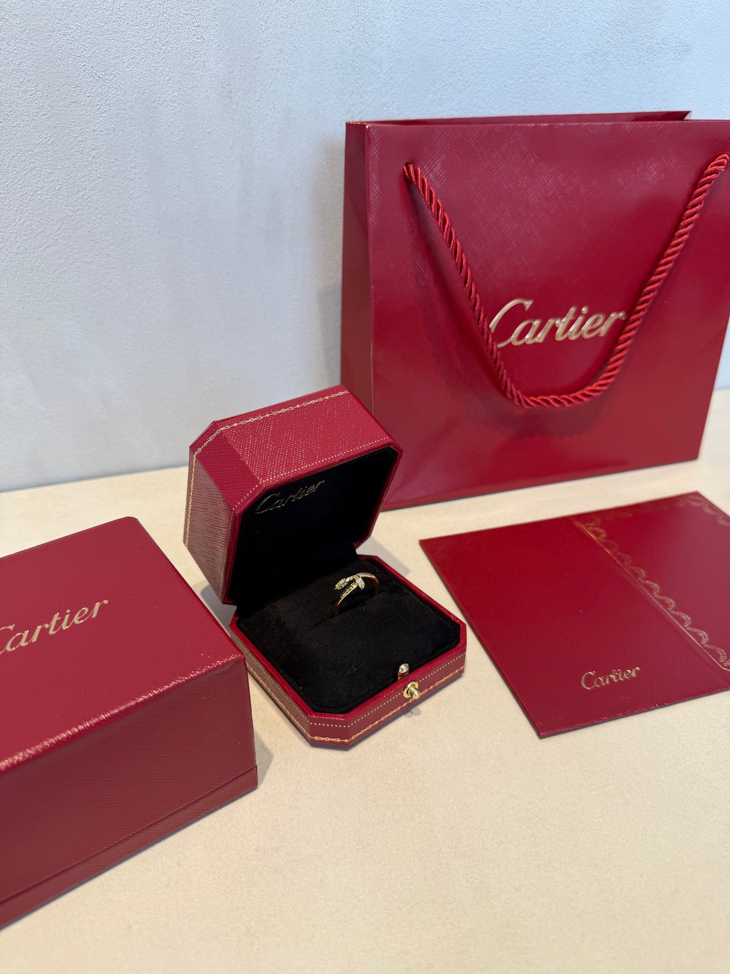 Anillo CRT JUSTE UN CLOU - Dorado con zirconias -5136