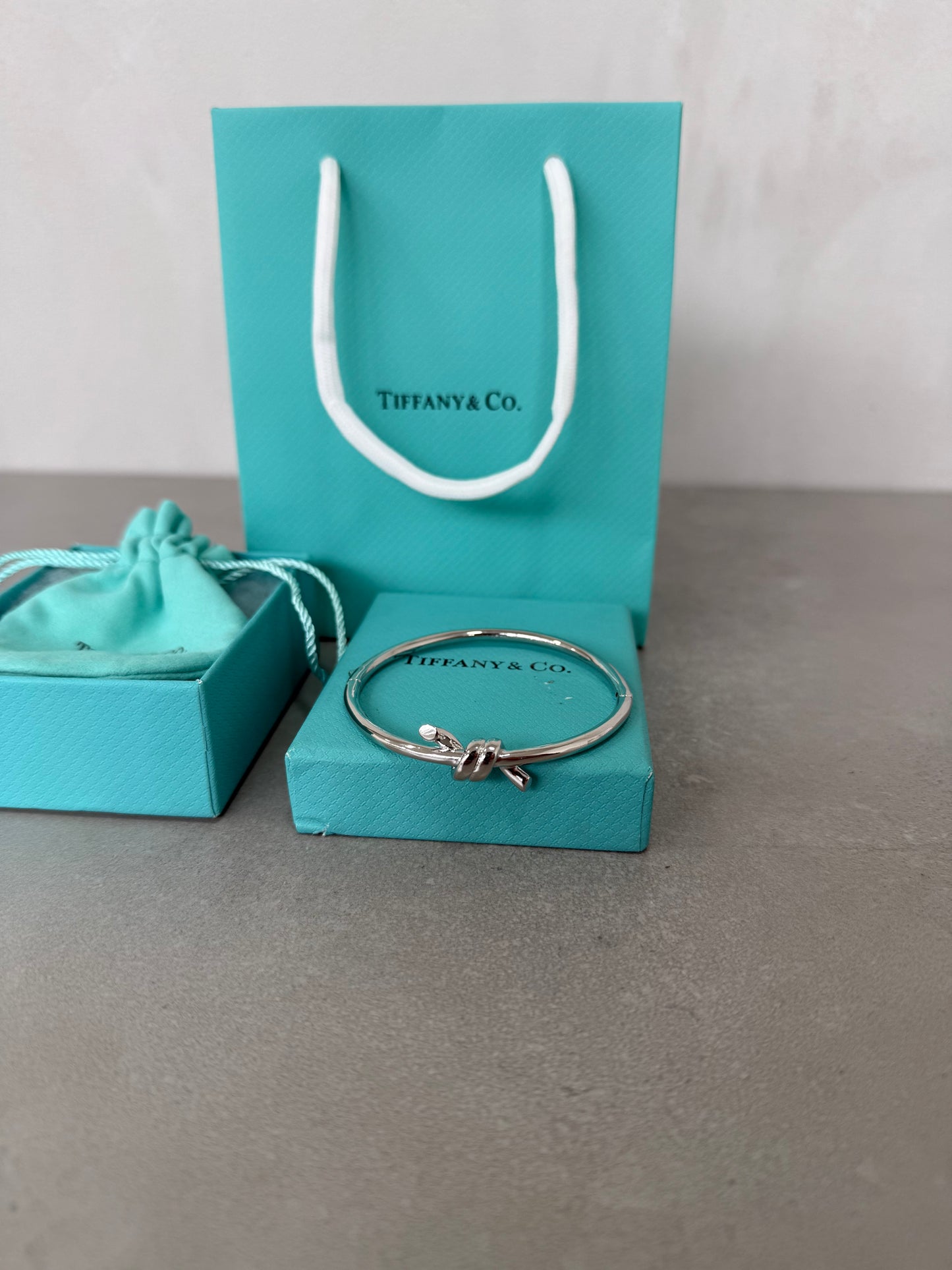 Pulsera TIF lazo plata - 5449