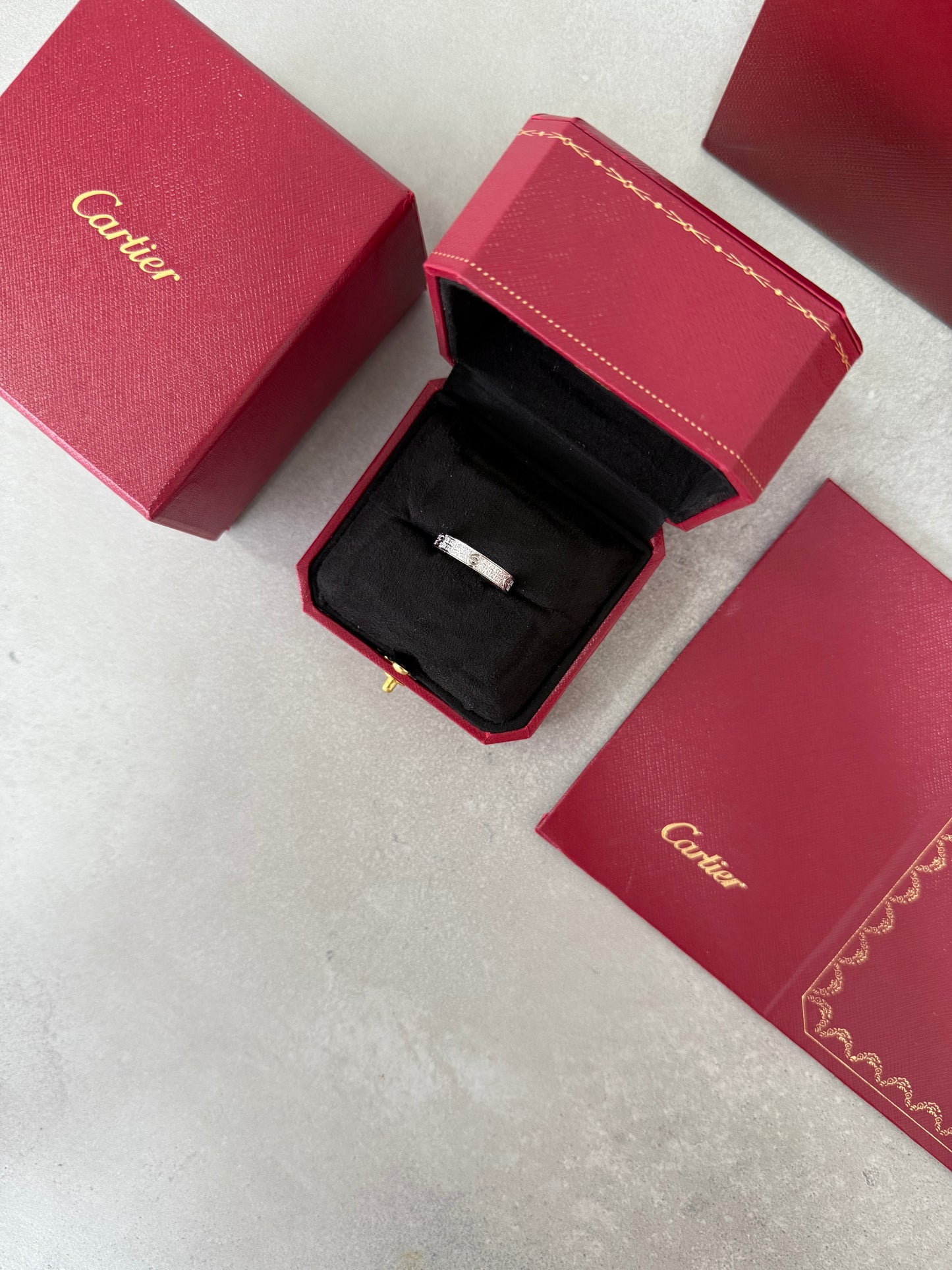 Anillo CRT LOVE RING - Delgado- Silver Zirconias -5138