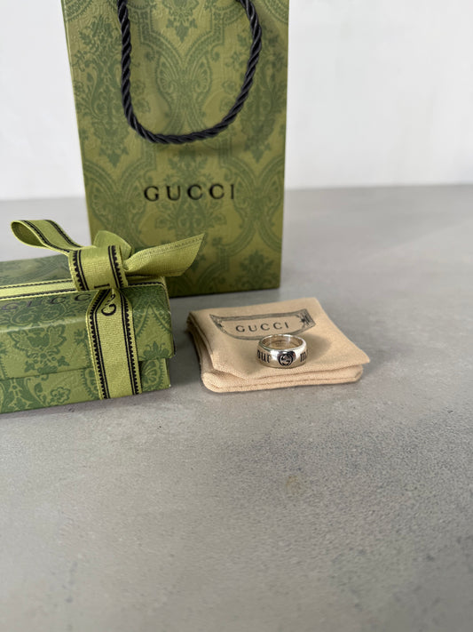 Anillo GG plata