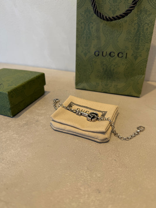 Pulsera GG llave plateada