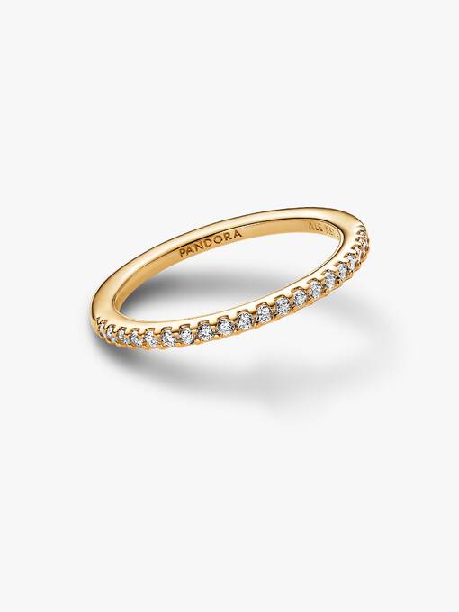 Anillo PAND dorado con zirconias -5258
