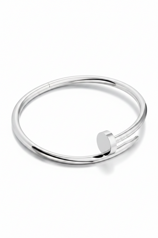Pulsera CRT- JC plateada con cierre -5156