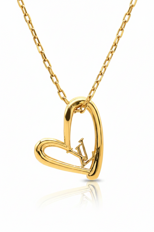 Collar LV Corazón – Elegancia Romántica -5201