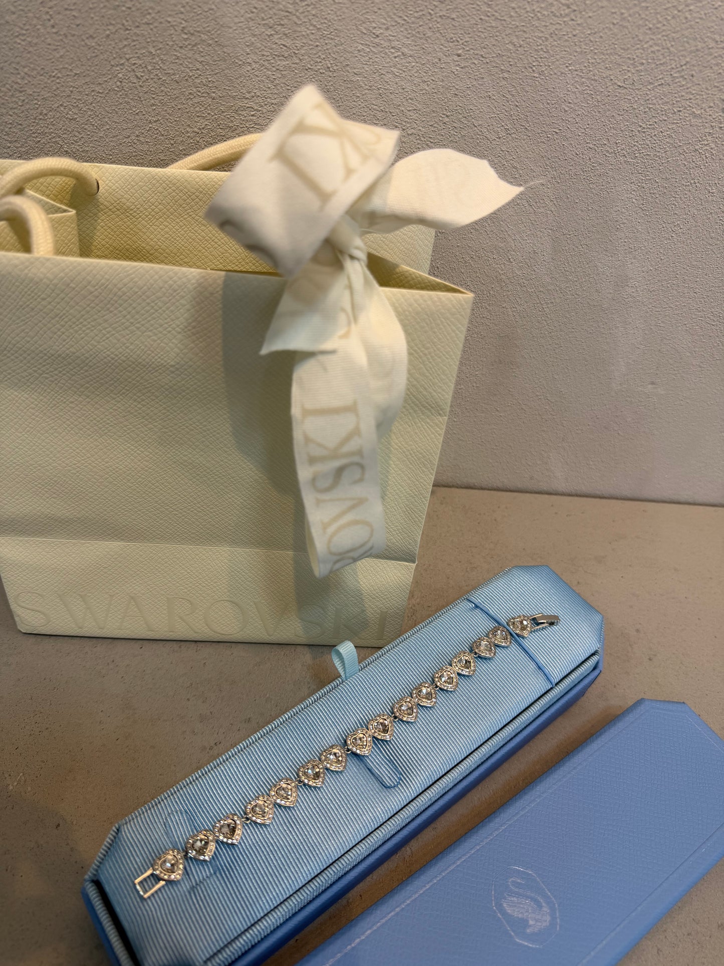 Pulsera SW diamantes corazones -5327