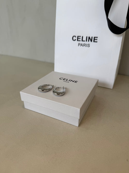 Aretes CEL plateados