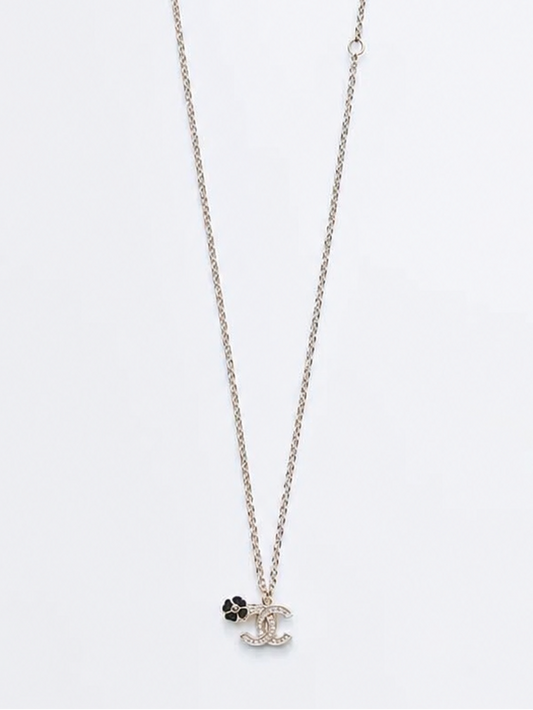 Collar CC trébol negro- 5395