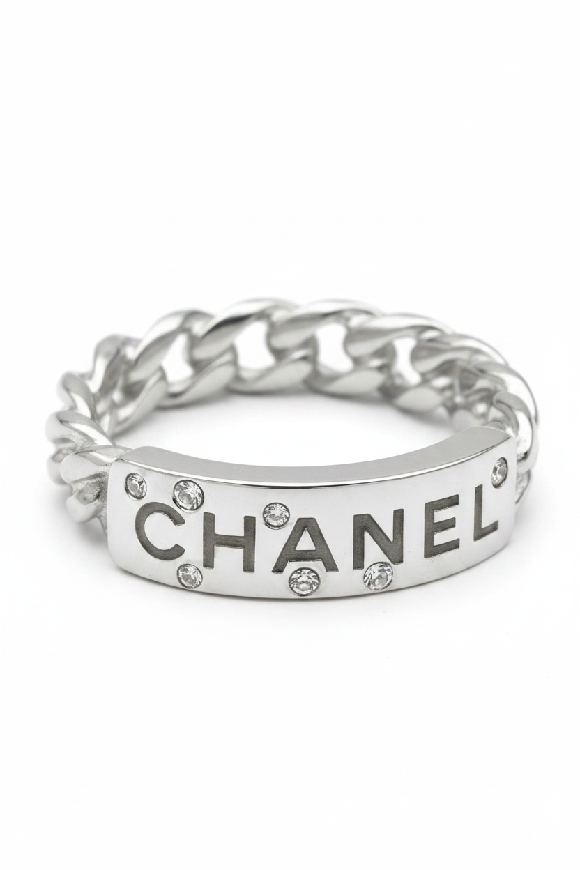 Anillo CC plateados -5059