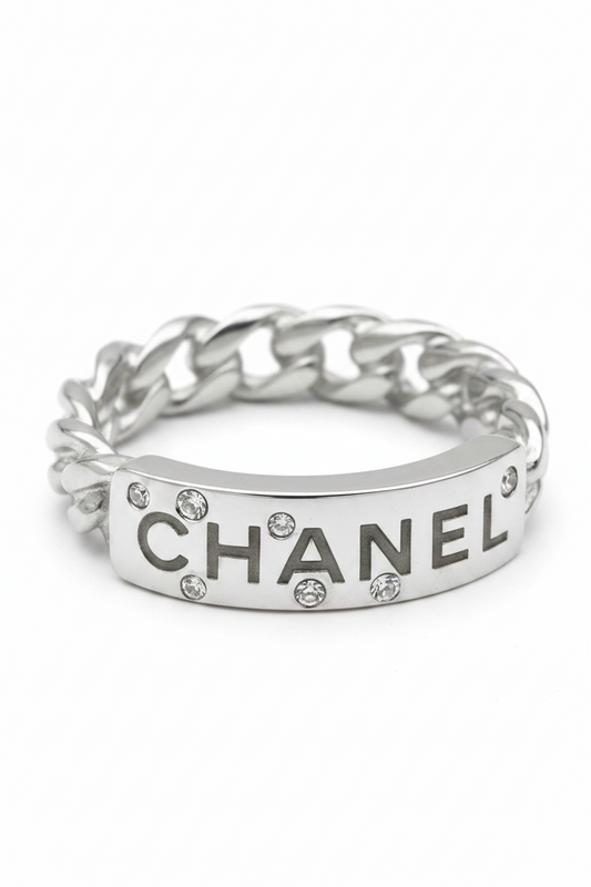 Anillo CC plateados -5059
