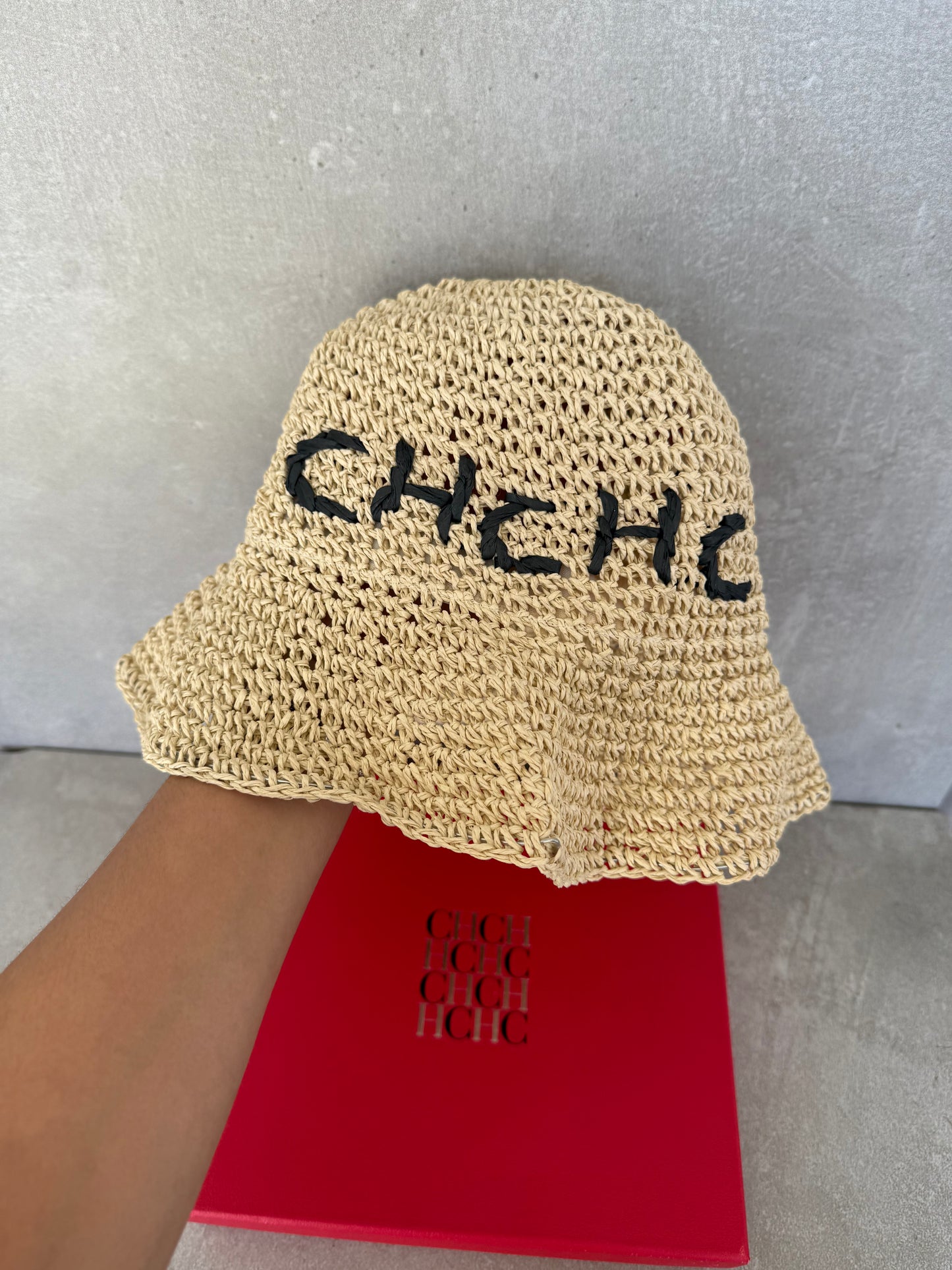 Sombrero CH tejido Beige