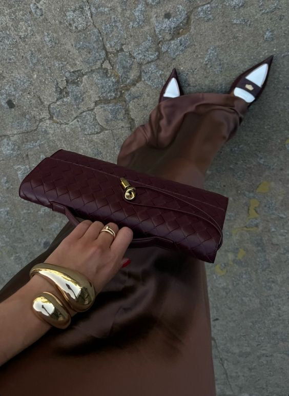 Bottega Venneta Burgundy Bag