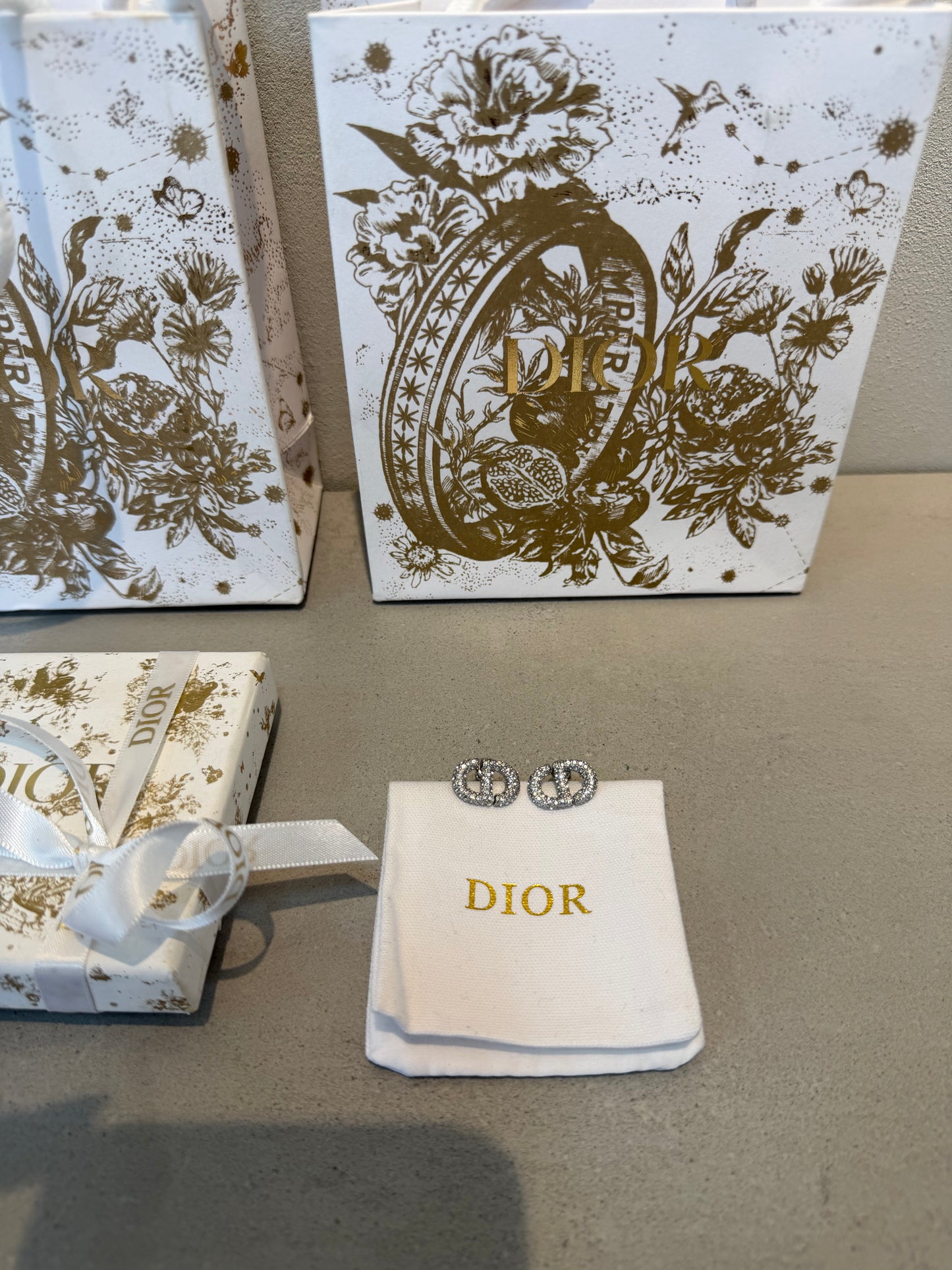 Aretes CD Brillantes plata