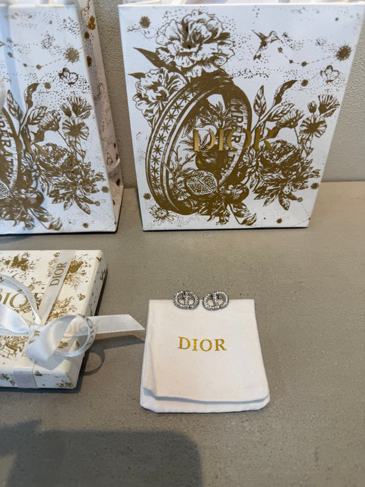 Aretes CD Brillantes plata