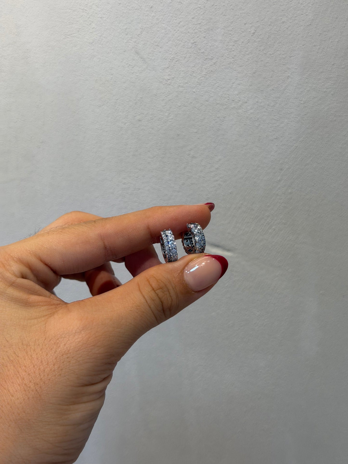 Aretes PANDORA plateados zirconias 5658