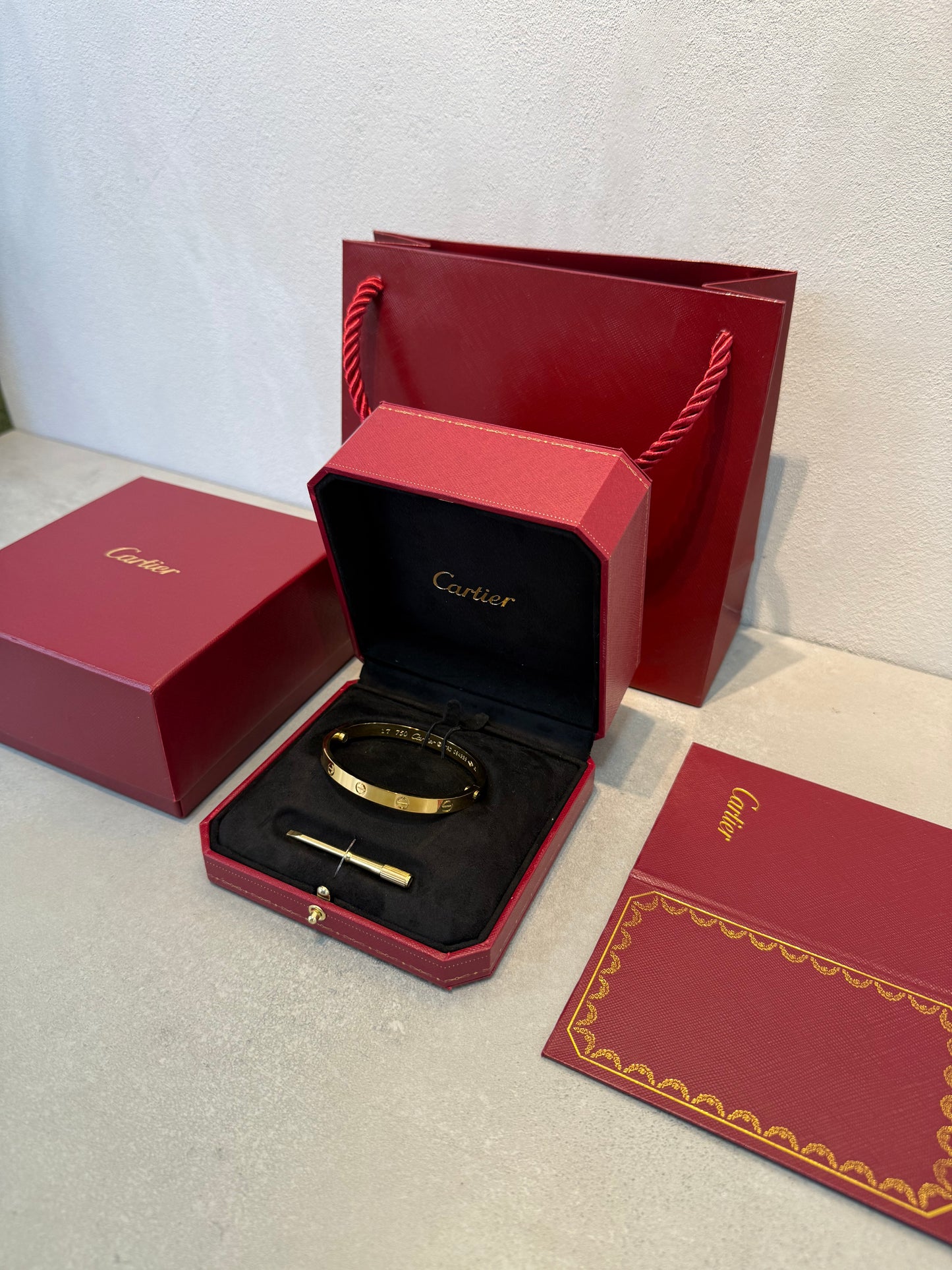Pulsera CRT LOVE -Gruesa- Gold - 5387