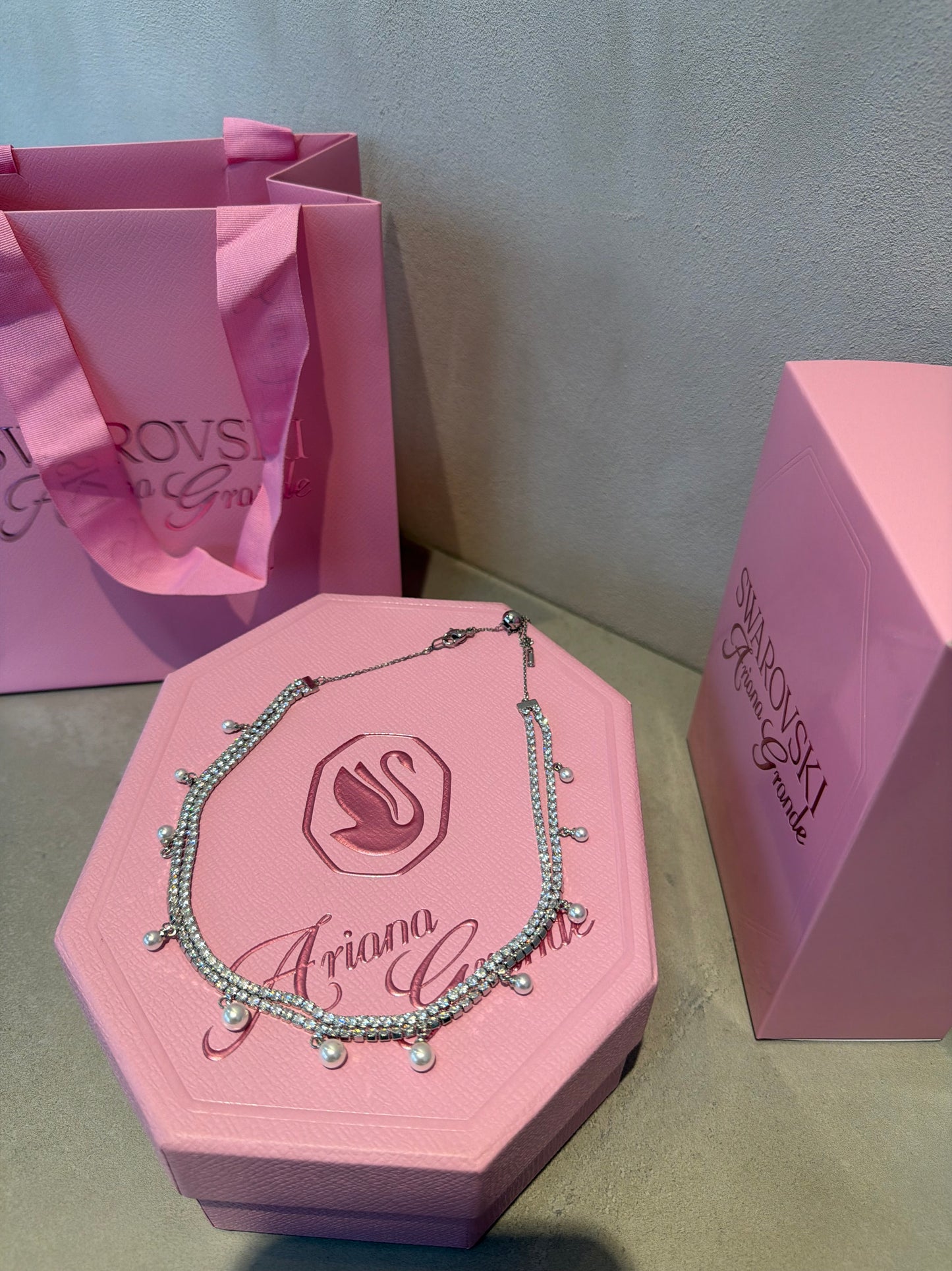 Collar SW perlas colgantes 5689