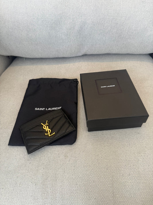 Tarjetero YSL black -5333