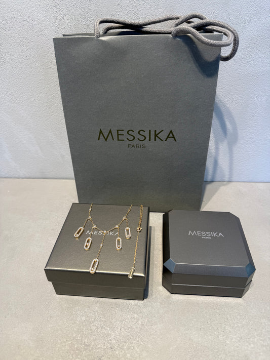 Collar Messika zirconias gold- 5392