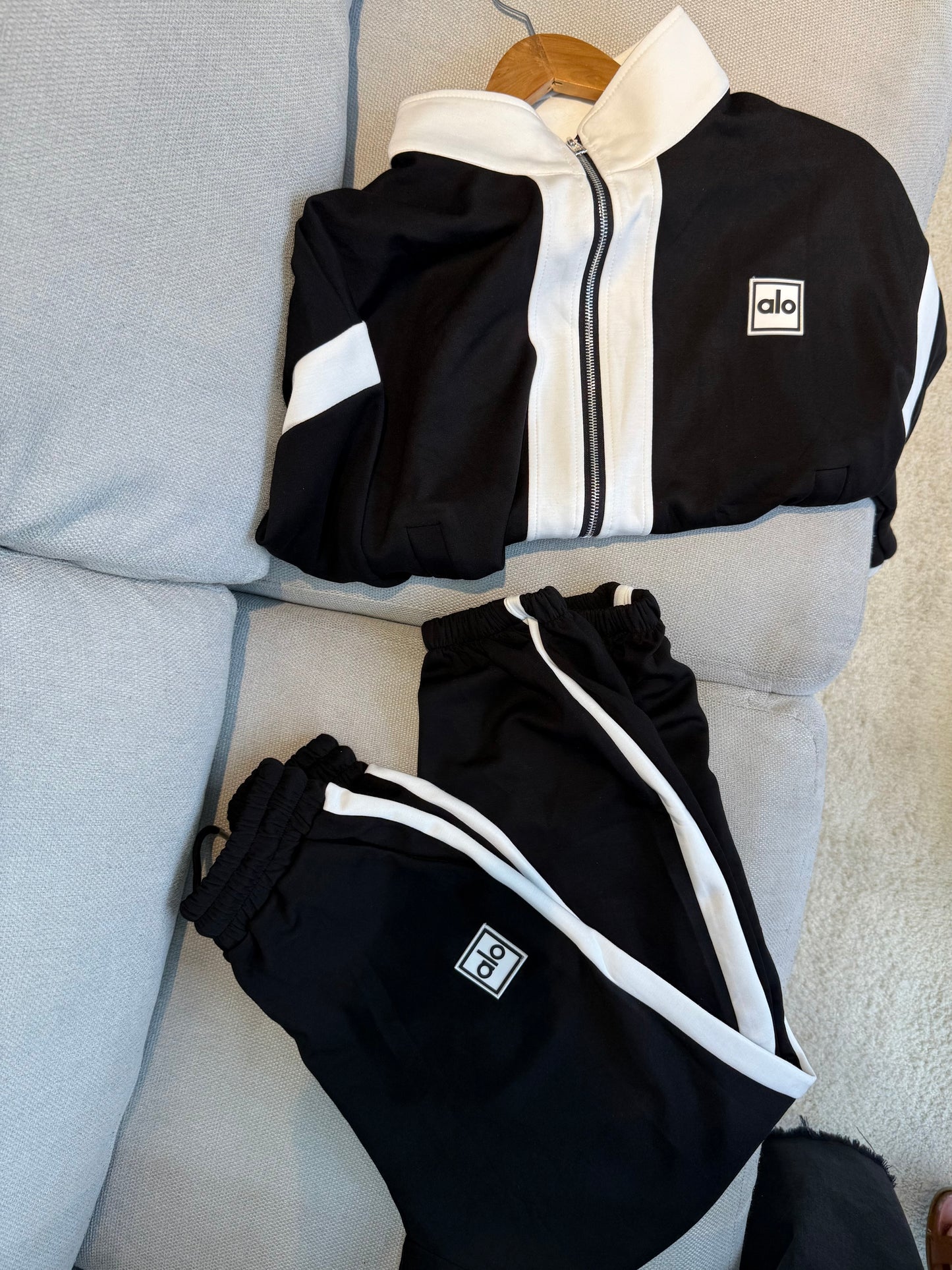 Conjunto alo blanco y negro (TALLA M)