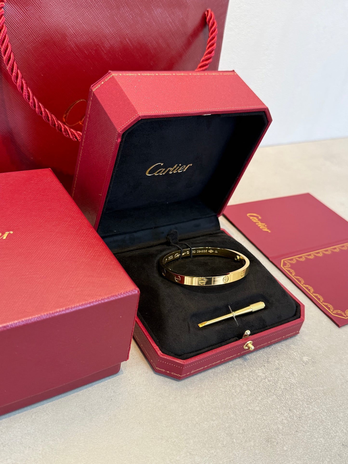 Pulsera CRT LOVE -Gruesa- Gold - 5387