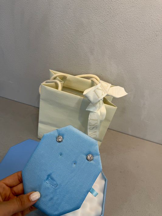 Aretes SW plateados -5326