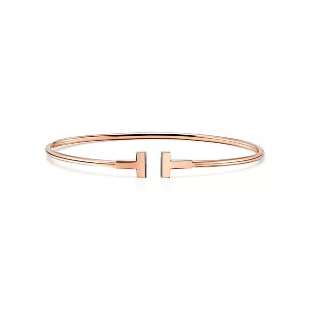 Pulsera TIF T oro rosa - 5588
