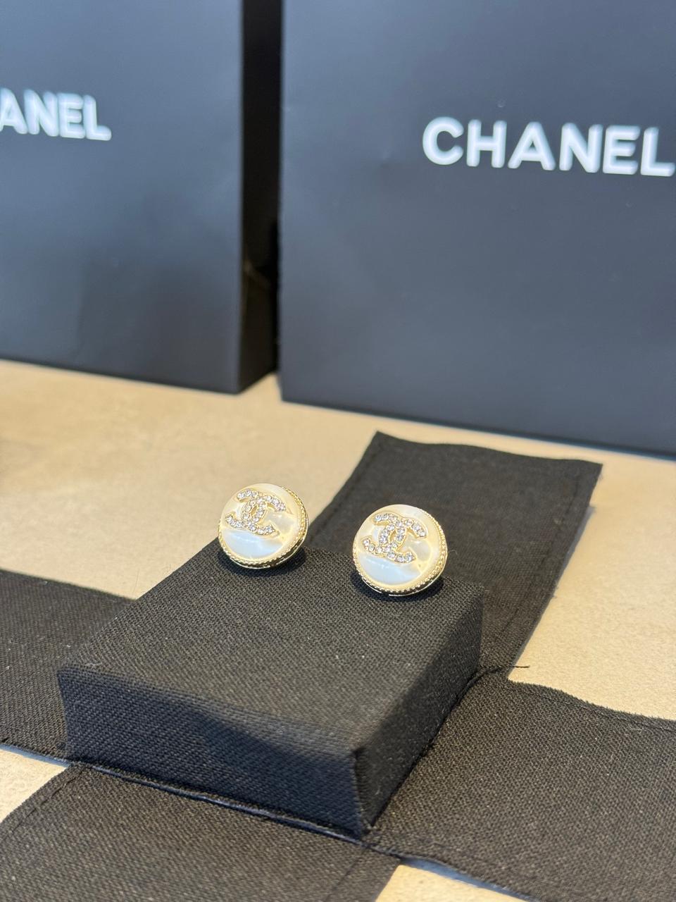 Aretes CC blancos - 5478