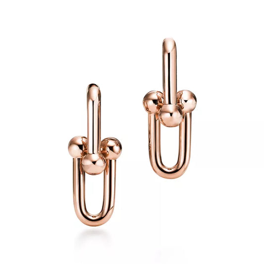 Aretes TIF oro rosa 5636