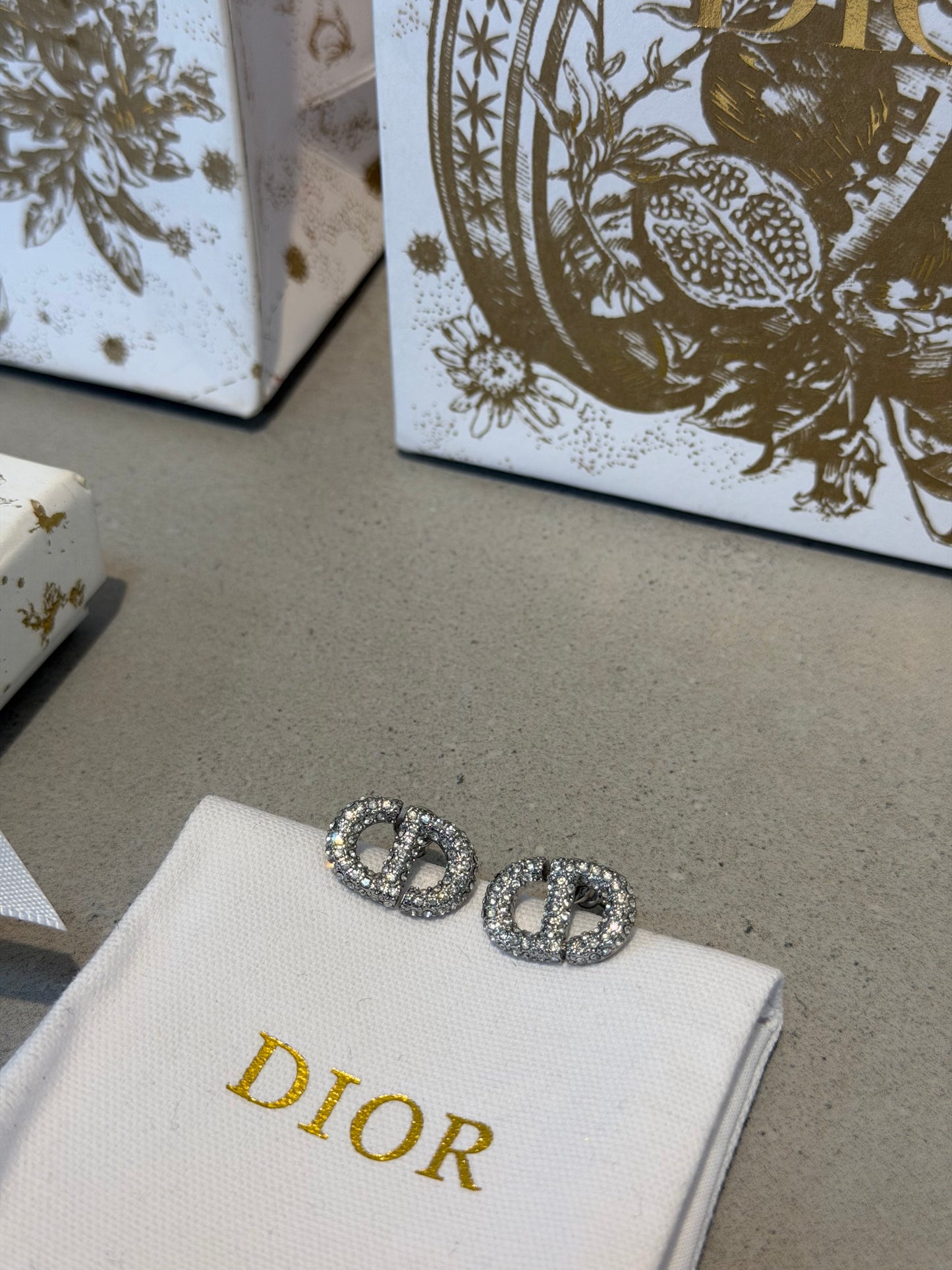 Aretes CD Brillantes plata