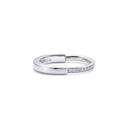 Anillo TIF plateado y diamantes -5178