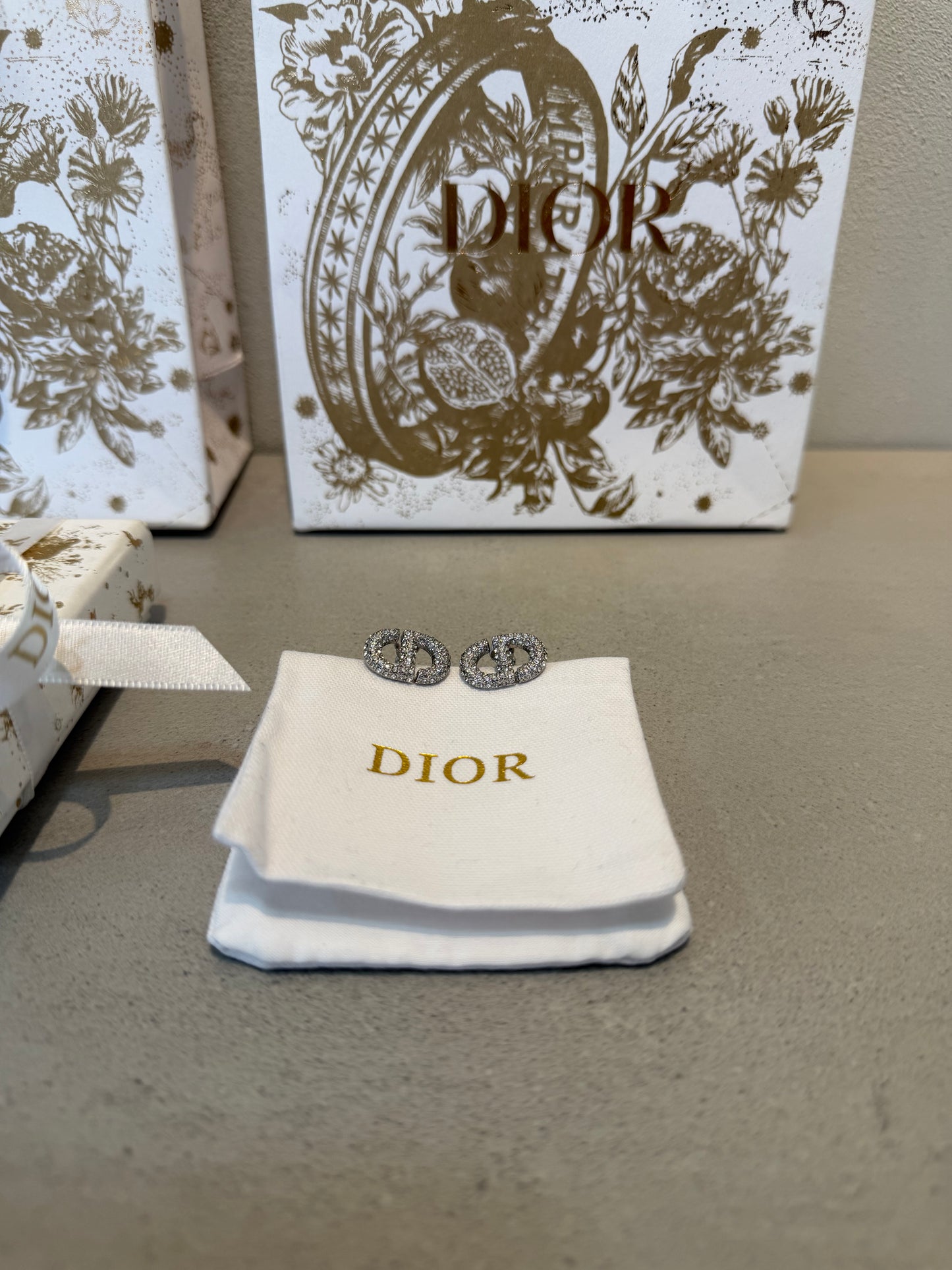 Aretes CD Brillantes plata