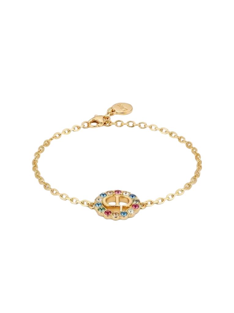 Pulsera CD dorada -5047