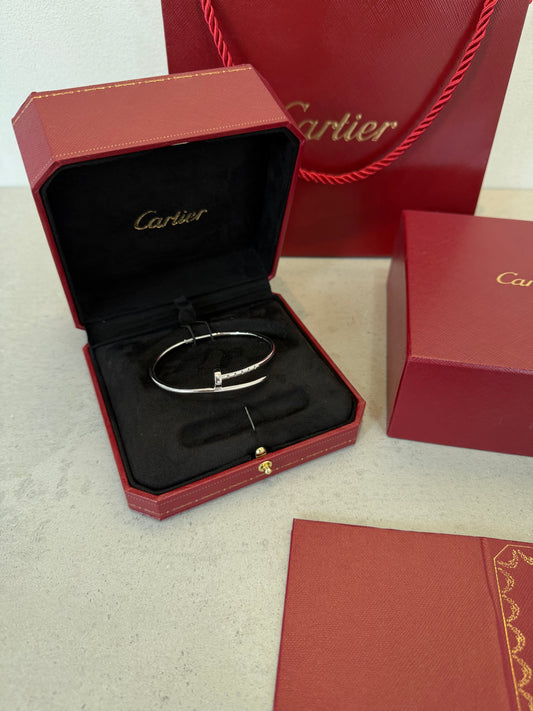 Pulsera CRT- JC plateada con cierre -5156