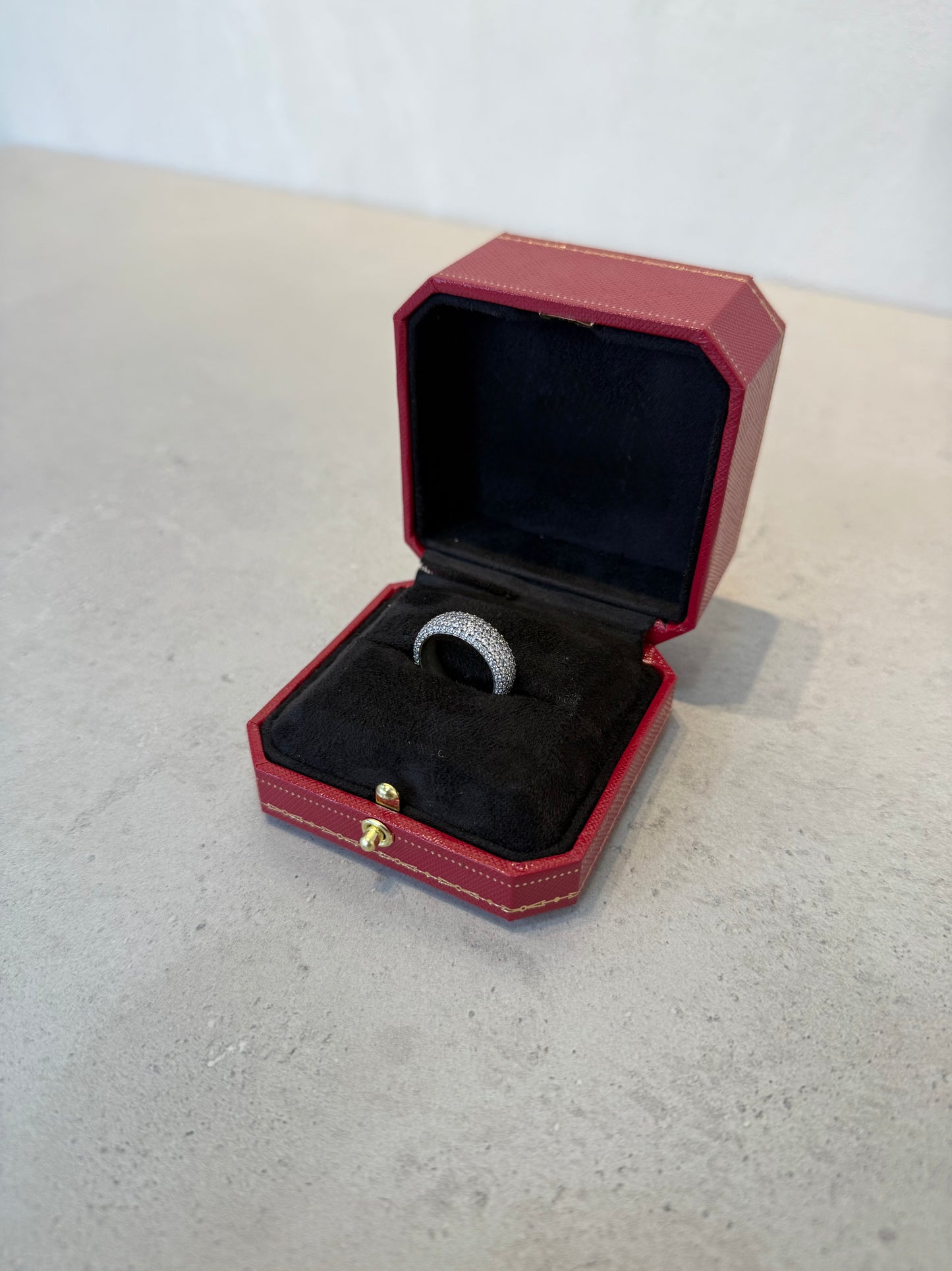 Anillo Pandora zirconias grueso