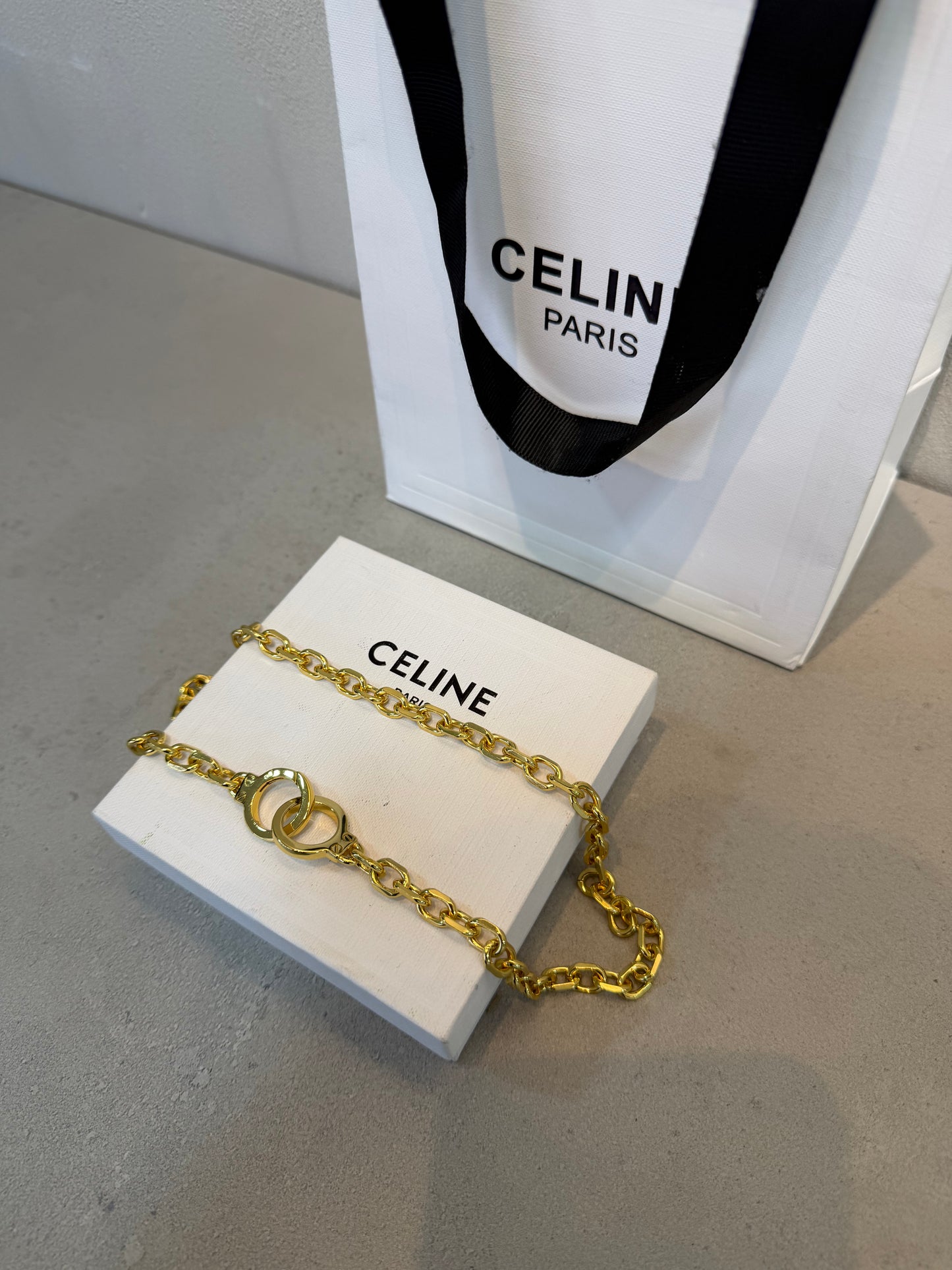 Collar CEL dorado -5287