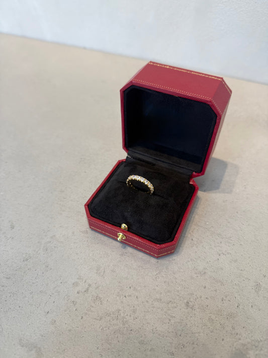 Anillo PAND dorado con zirconias grueso