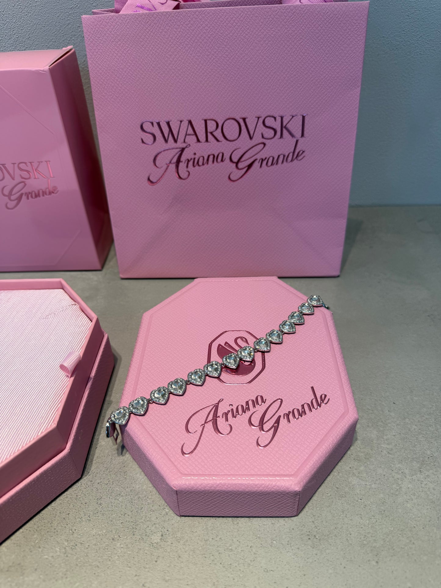 Pulsera SW diamantes corazones -5327