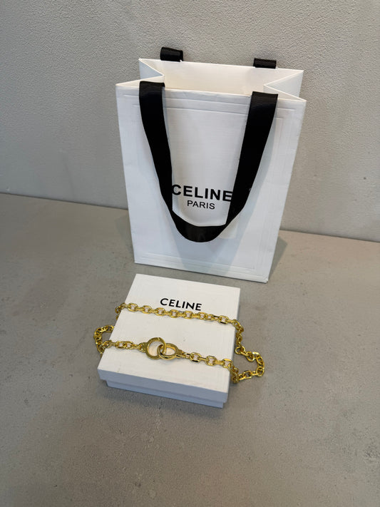 Collar CEL dorado -5287