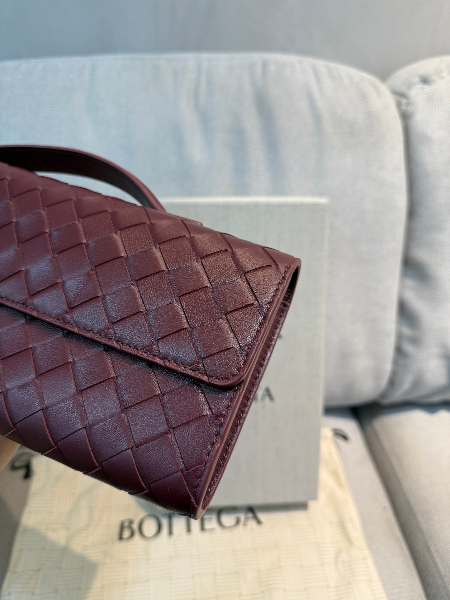Bottega Venneta Burgundy Bag