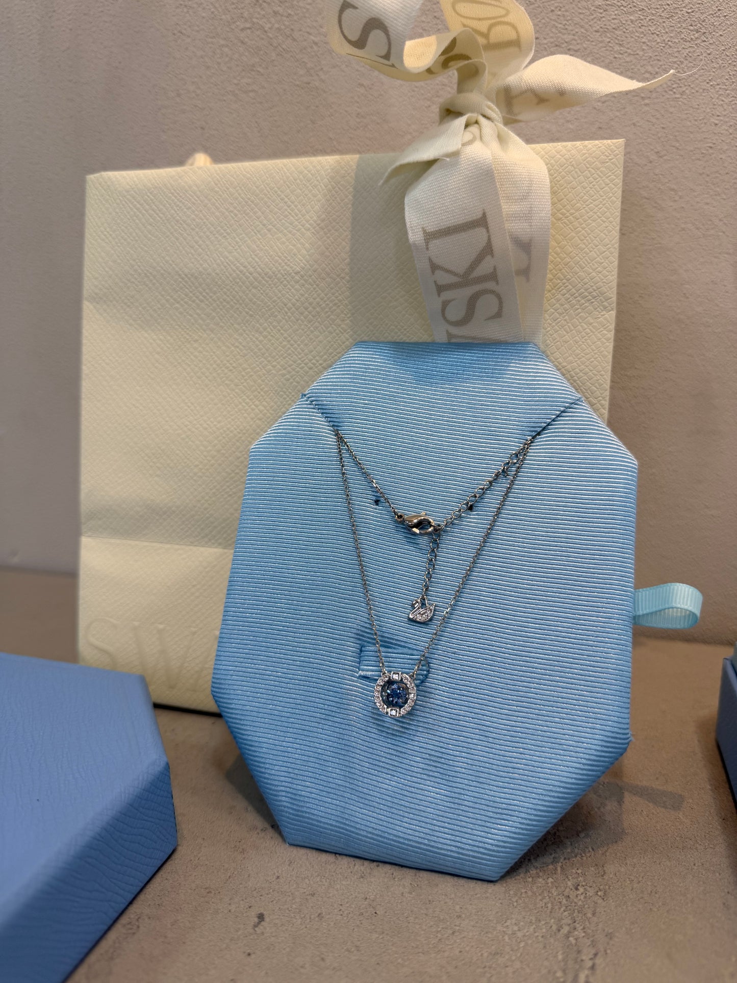Collar SW piedra azul -5328