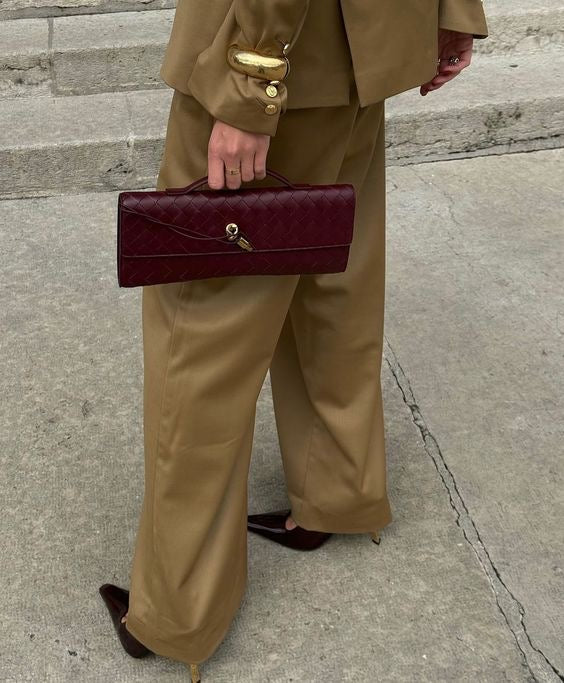 Bottega Venneta Burgundy Bag