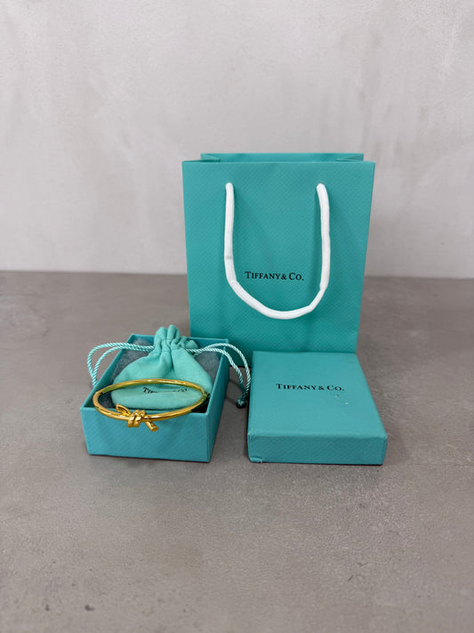 Pulsera TIF lazo dorado