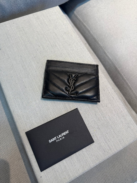 Card Holder YSL Full black -5331