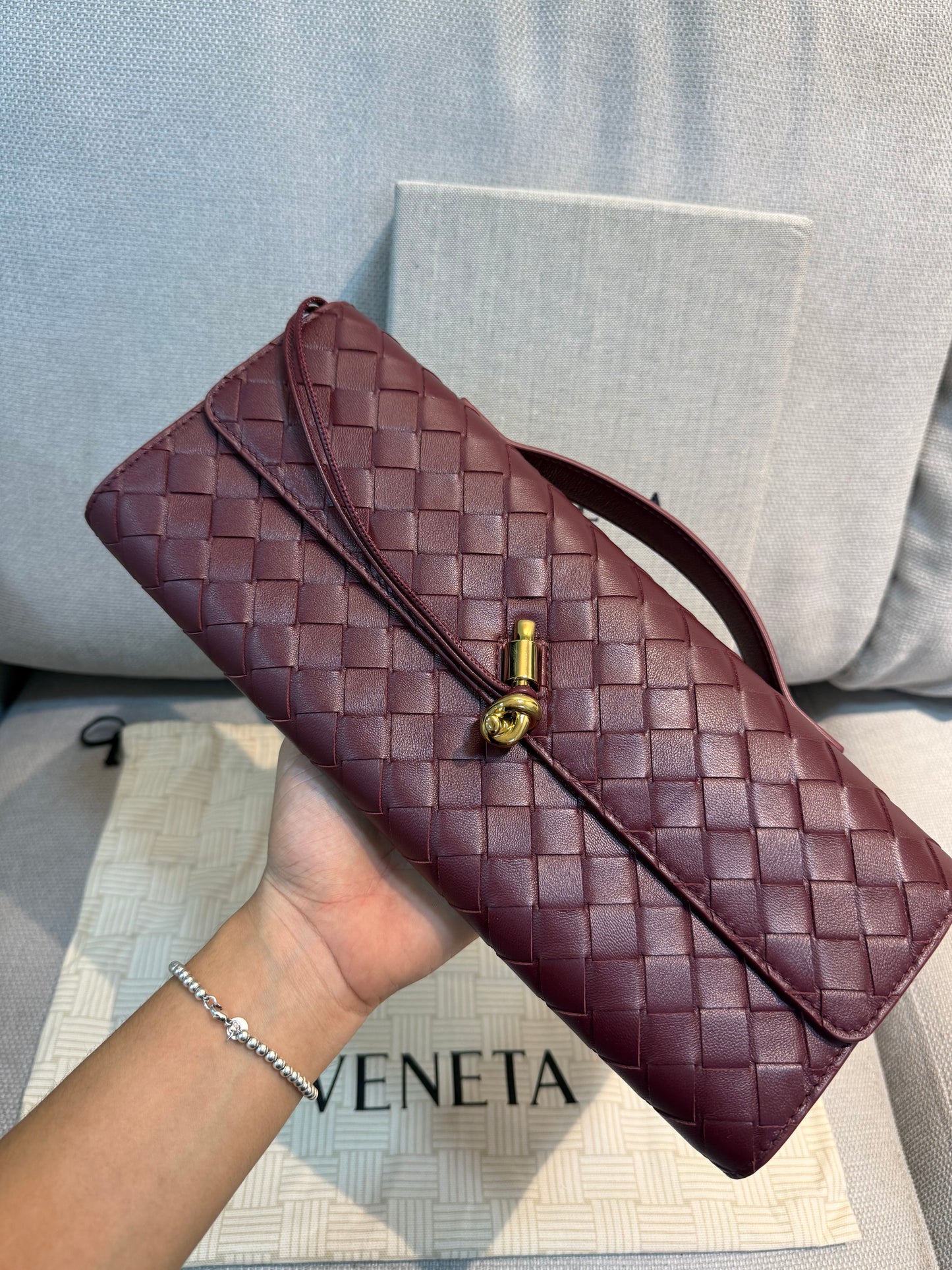 Bottega Venneta Burgundy Bag