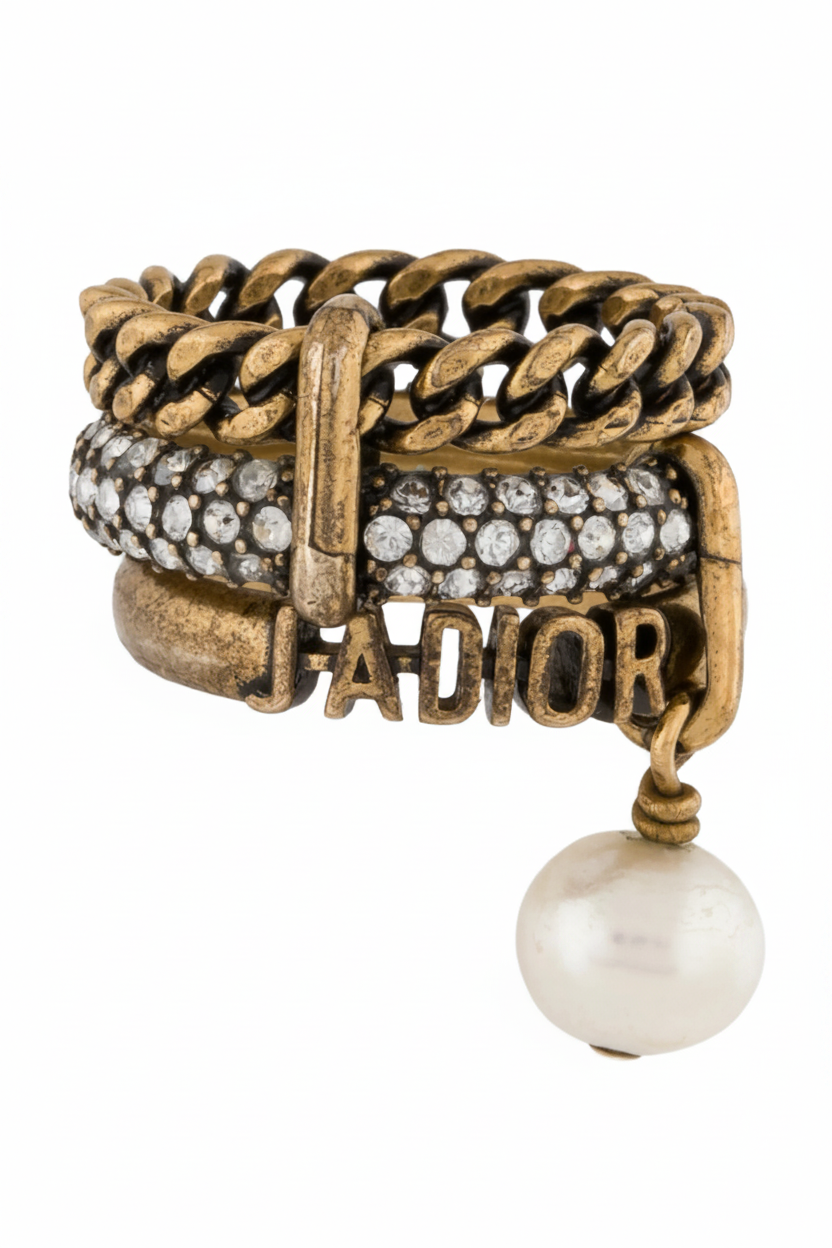 Anillos CD dorados -5004
