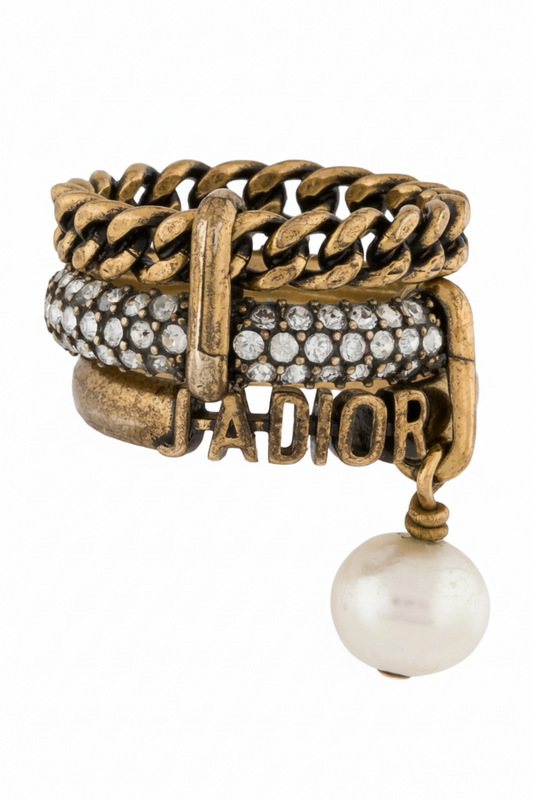 Anillos CD dorados -5004