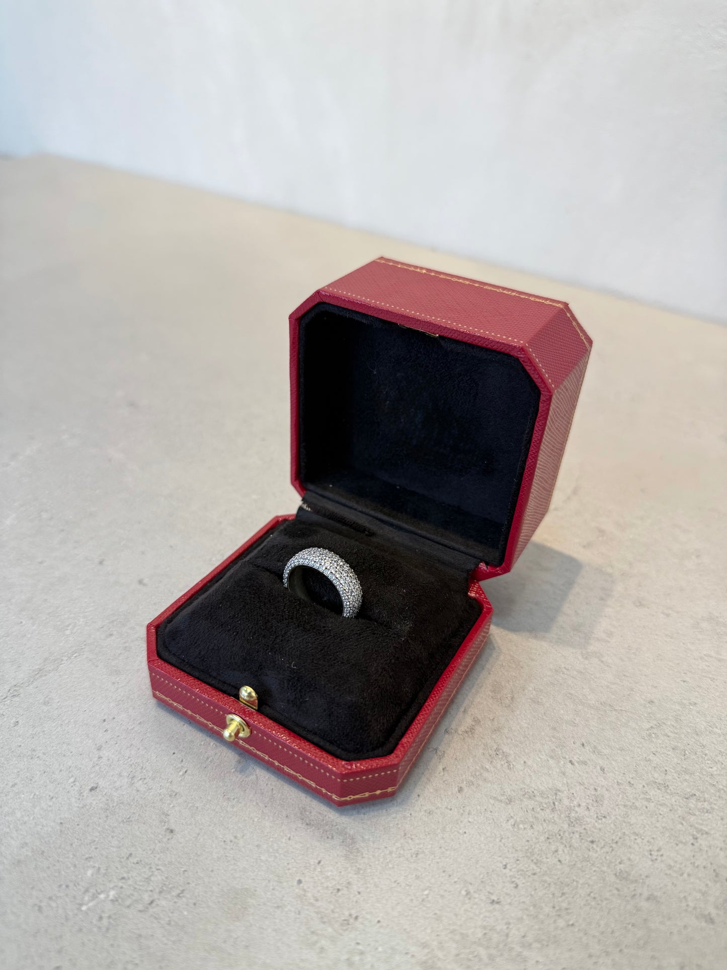 Anillo Pandora zirconias grueso