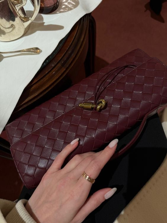 Bottega Venneta Burgundy Bag