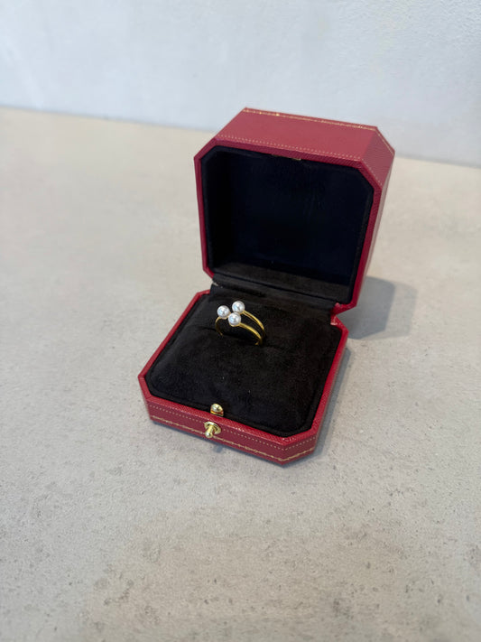 Anillo Pandora dorado con perlas PRECIO pendiente