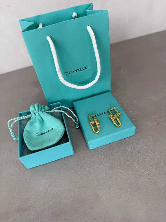 Aretes TIF dorado -5185